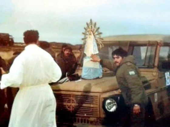 Visita Salta, la Virgen de Luján que estuvo en la Guerra de las Malvinas