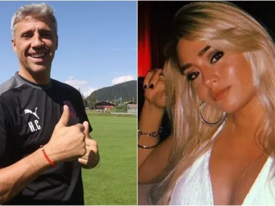 Hernán Crespo presentó a su novia 18 años menor y explotaron las redes con su romántica foto