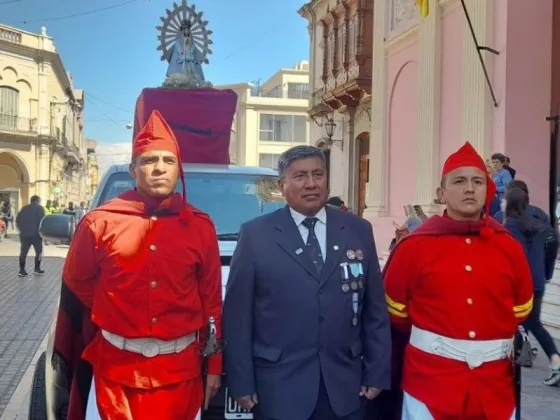 Llegó a la catedral, la Virgen de Luján que acompañó a los soldados de Malvinas