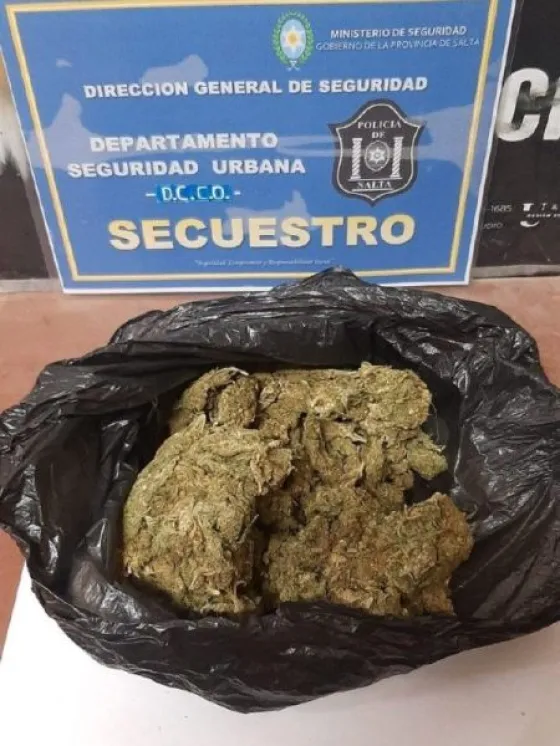 Secuestraron más de 800 dosis de marihuana en zona sudeste de la ciudad