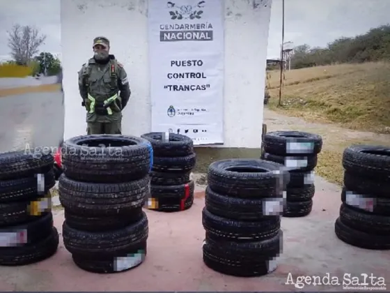 Secuestraron en Tucumán casi 500 cubiertas que provenían de Salta