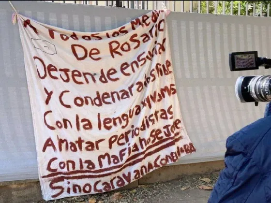 “Vamos a matar periodistas”, la amenaza narco que apareció frente a un canal de TV de Rosario