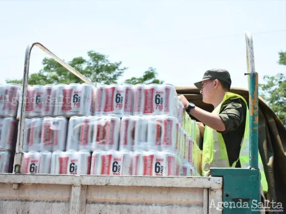 El material alcoholico decomisado tenía como destino la ciudad de Salvador Mazza