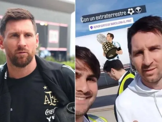 Messi viajó por sorpresa a Barcelona, un argentino lo recibió y le hizo un pedido especial: “Traenos la Copa”