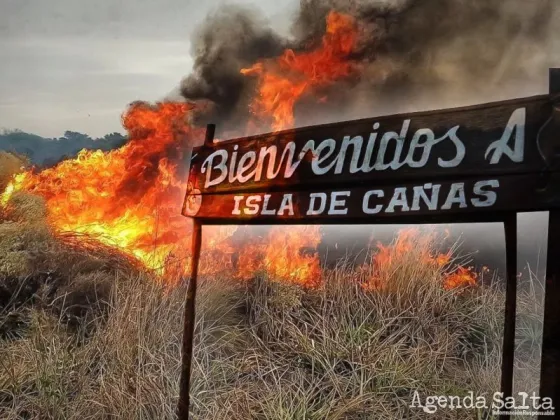 El fuego no se detiene en Isla de Cañas: todavía quedan activos algunos focos ígneos