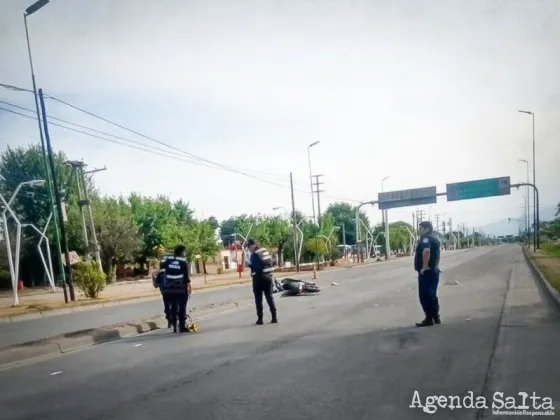 Salteño murió tras ser embestido por una moto en la Av Ex Combatientes de Malvinas