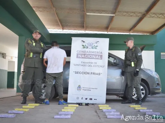 Salió de Orán con ladrillos y no es albañil: fue atrapado en la ruta con cocaína