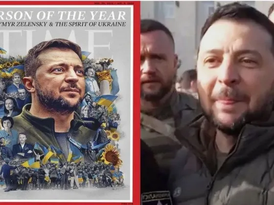 La revista Time eligió a Volodimir Zelensky como la "persona del año"