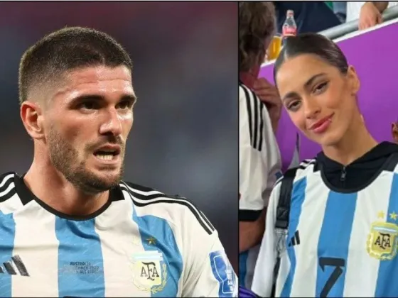 La reacción de Tini Stoessel al posteo de Rodrigo De Paul ante su ausencia en el entrenamiento de la Selección