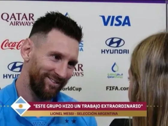 “Lo que absolutamente todos le queríamos decir a Lionel”: una periodista decidió hablarle a Messi en lugar de hacerle una pregunta y su discurso se hizo viral