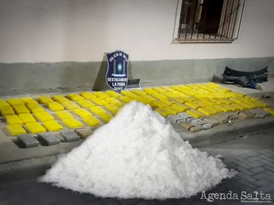 Boliviano detenido con 120 kg de cocaína por la Policía de Salta