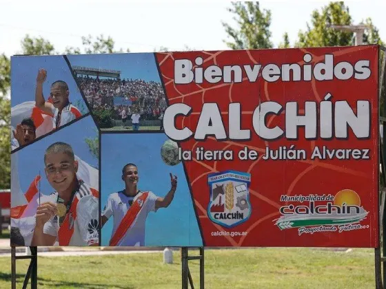 Revolución en Calchín, el pueblo de Julián Álvarez: los preparativos para la final a pantalla gigante