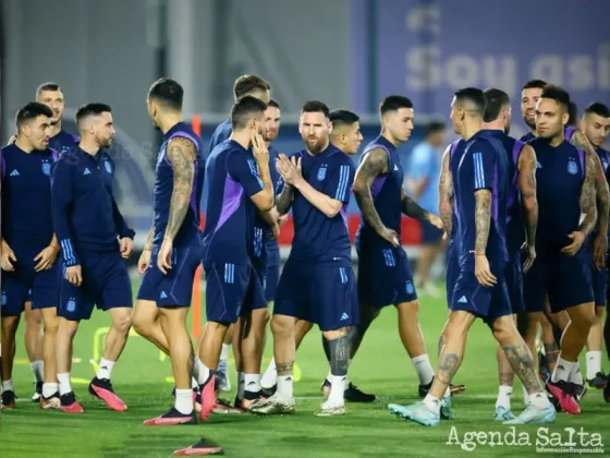 Argentina realizó el último entrenamiento antes de la final