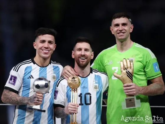 Supremacía Argentina en los premios del Mundial: Messi, Dibu y Enzo