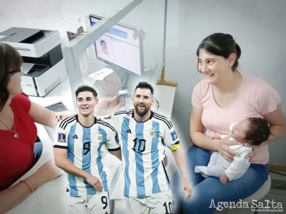 Por la fiebre del Mundial, padres eligen los nombres de Lionel y Julián para inscribir a sus hijos