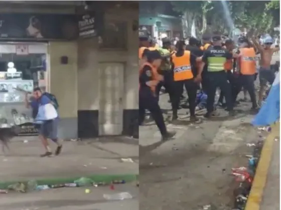 Batalla campal y machetazos en medio de los festejos por la final del Mundial