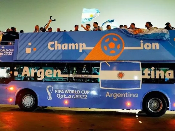 Argentina campeón mundial: cómo será el recorrido del micro de la Selección