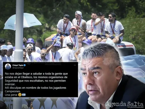 Chiqui Tapia: “Es una pena, los organismos de Seguridad no nos dejan llegar a saludar a toda la gente que estaba en el Obelisco”