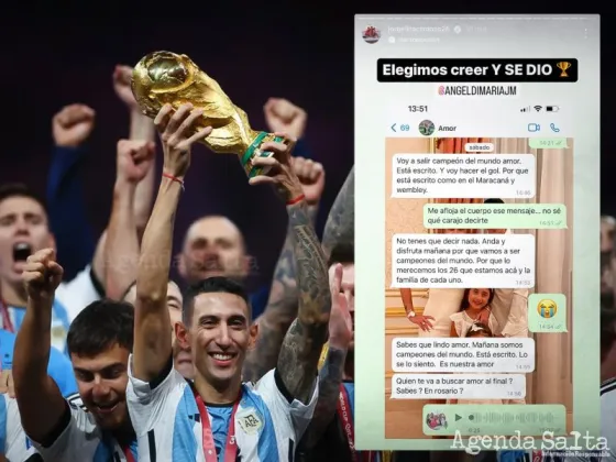 La charla premonitoria de Di María con su esposa antes de la final: “Voy a hacer el gol y salir campeón, está escrito”