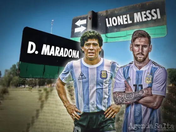 Un pueblo cambió el nombre de sus calles y tendrá la primera esquina Maradona y Messi del país