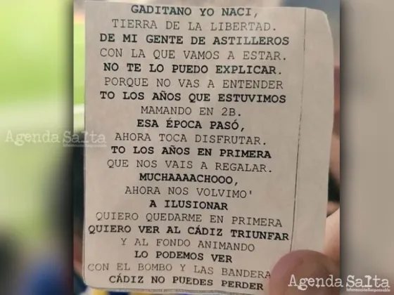 la modificación en la letra que le realizaron los hinchas al himno de la Selección Argentina